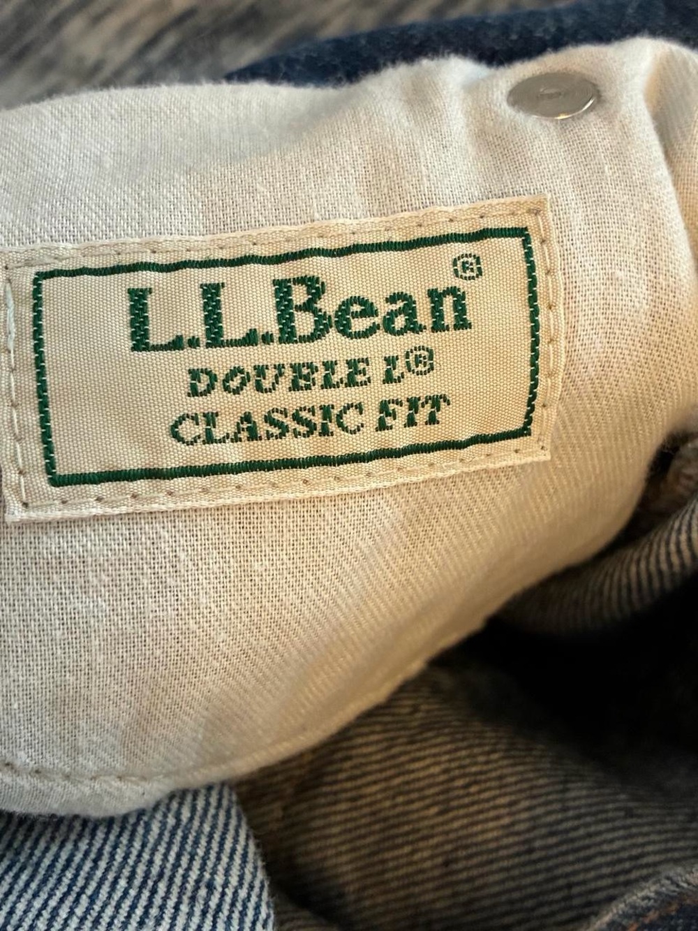 Vintage 1980’s L.L.Bean dark blue denim straight leg jeans. - Picture 8 of 8